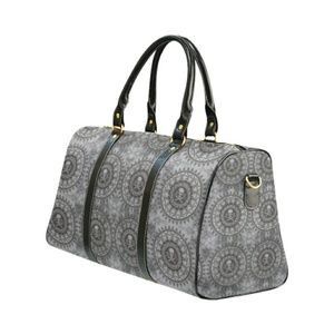 Stella Saksa Bags - Medallion Skulls Canvas Small Duffel Travel Bag Stella Saksa Bags - Medallion Skulls Canvas Small Duffel Travel Bag